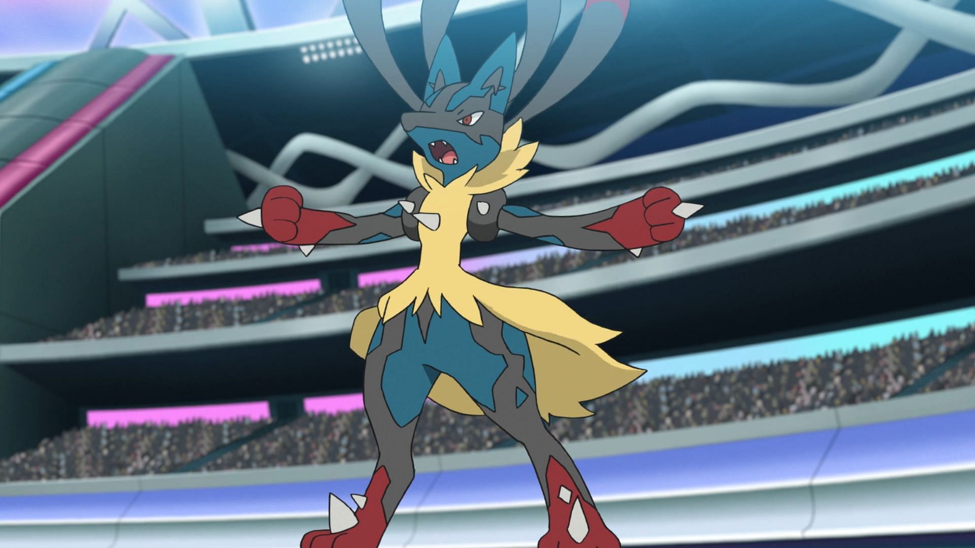 Mega Lucario in anime (Image via TPC)